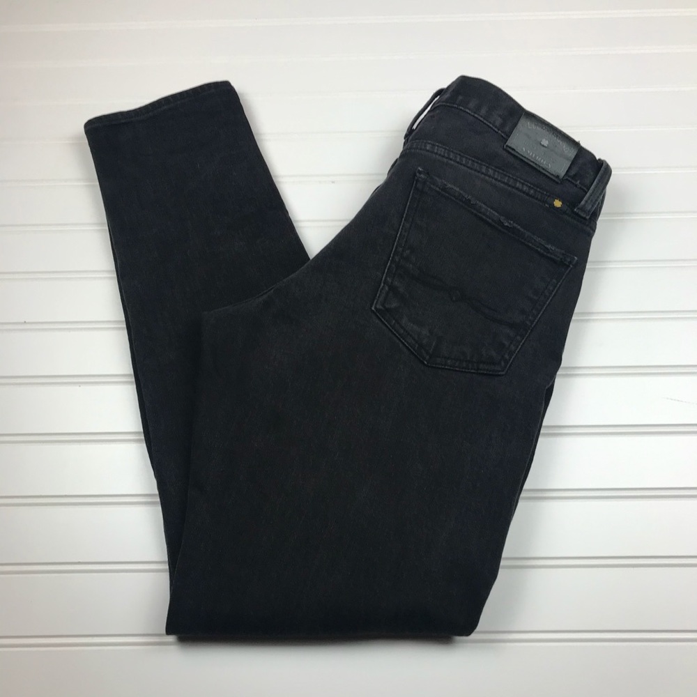 Lucky Brand Sienna Slim Boyfriend Jean Black Distr - Picture 8 of 16